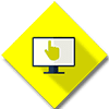 yellow web icon